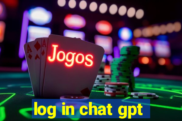 log in chat gpt